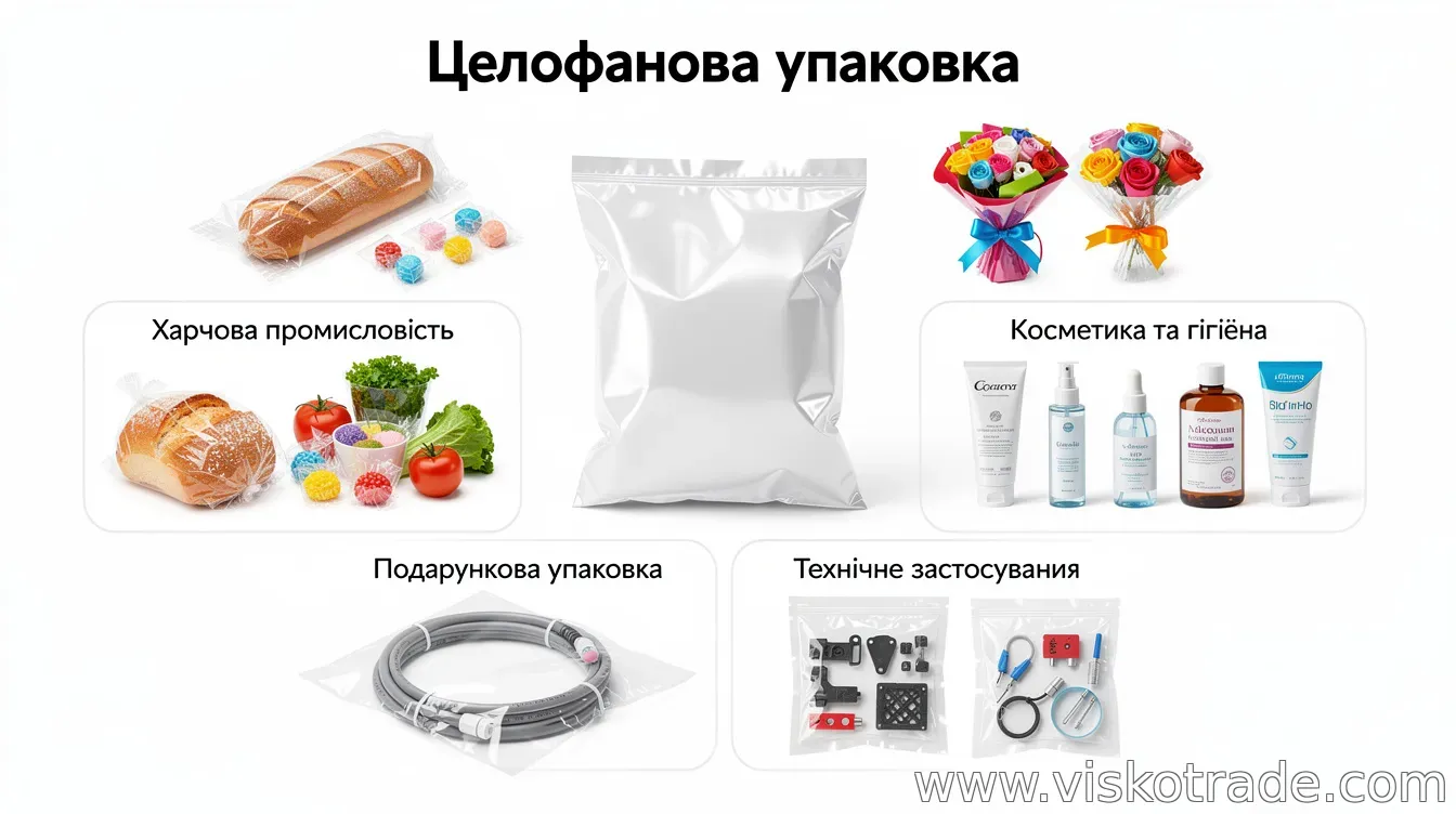 Целофанова упаковка: галузі застосування та перспективи